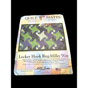 Locker Hook Rug Milky Way Kit 38508 Quilt Mates 21" x 31" Sealed